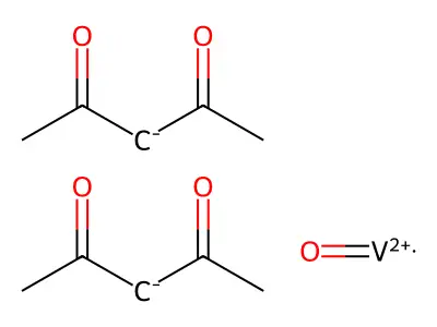 乙酰丙酮氧钒 structure