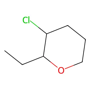 3-Chloro-2-ethyloxane structure