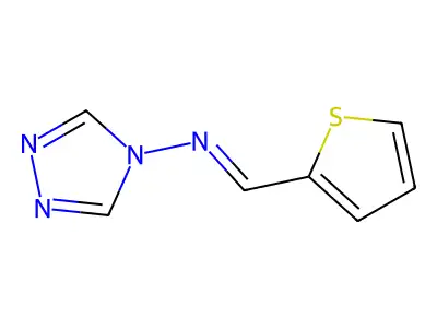 1-thiophen-2-yl-N-(1,2,4-triazol-4-yl)methanimine structure