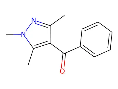 Phenyl-(1,3,5-trimethylpyrazol-4-yl)methanone structure