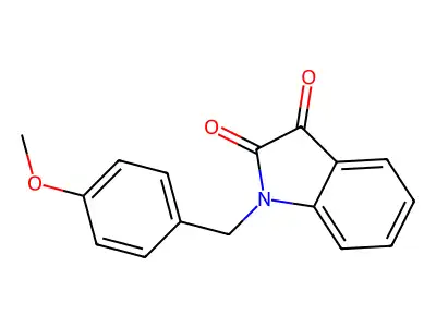 1-(4-methoxybenzyl)-1H-indole-2,3-dione structure