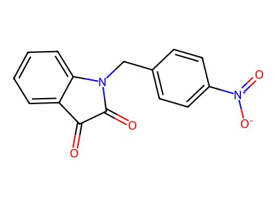 1-[(4-Nitrophenyl)methyl]-1H-indole-2,3-dione structure