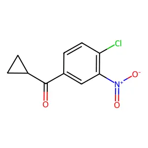 4-Chloro-3-nitrophenyl cyclopropyl ketone structure