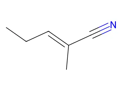 cis-2-Methyl-2-pentenenitrile structure