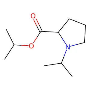 Isopropyl 1-isopropylprolinate structure