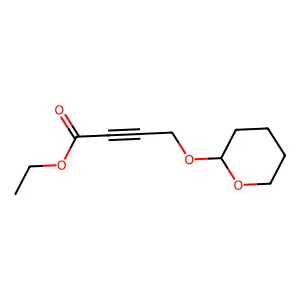 Ethyl 4-[tetrahydropyran-2-yloxy]-2-butynoate structure