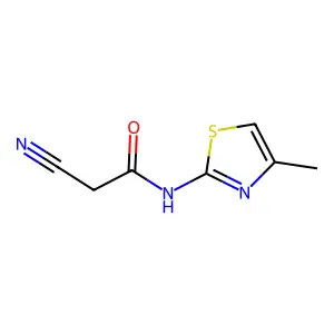 2-cyano-N-(4-methyl-1,3-thiazol-2-yl)acetamide structure