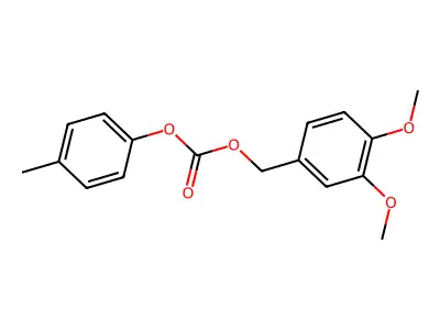 (3,4-Dimethoxyphenyl)methyl (4-methylphenyl) carbonate structure