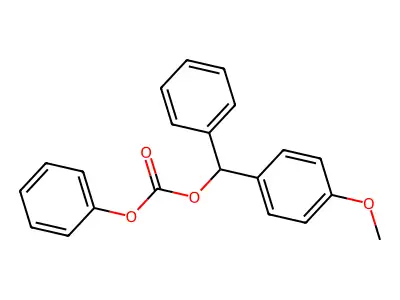 [(4-甲氧基苯基)-苯甲基]苯基碳酸酯 structure
