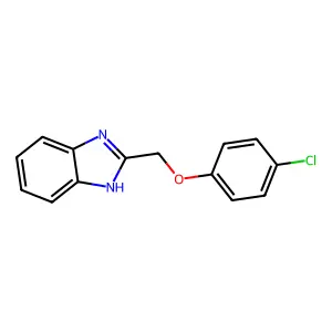 2-[(4-chlorophenoxy)methyl]-1H-1,3-benzodiazole structure