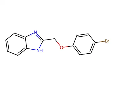 2-[(4-bromophenoxy)methyl]-1H-benzimidazole structure