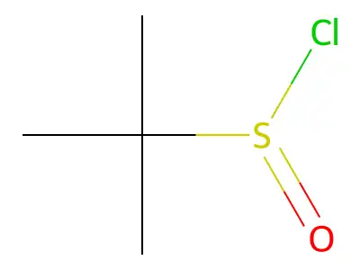 2-Methylpropane-2-sulfinyl chloride structure