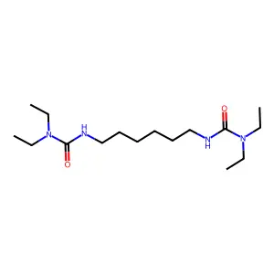3-[6-(Diethylcarbamoylamino)hexyl]-1,1-diethylurea structure