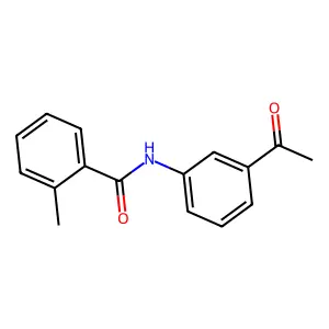 N-(3-acetylphenyl)-2-methylbenzamide structure