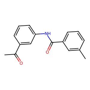 N-(3-acetylphenyl)-3-methylbenzamide structure