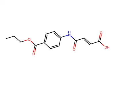 (E)-4-Oxo-4-[4-(propoxycarbonyl)anilino]-2-butenoic acid structure