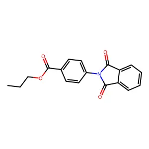 propyl 4-(1,3-dioxo-1,3-dihydro-2H-isoindol-2-yl)benzoate structure