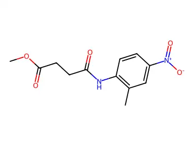 Methyl 4-(2-methyl-4-nitroanilino)-4-oxobutanoate structure