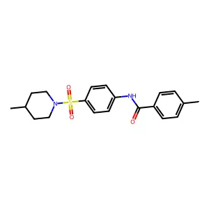 4-methyl-N-{4-[(4-methyl-1-piperidinyl)sulfonyl]phenyl}benzamide structure