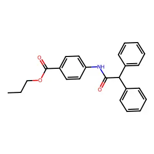 Propyl 4-[(diphenylacetyl)amino]benzoate structure