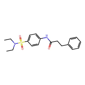 N-[4-(diethylsulfamoyl)phenyl]-3-phenylpropanamide structure