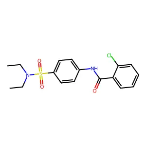 2-chloro-N-[4-(diethylsulfamoyl)phenyl]benzamide structure