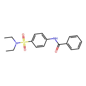 N-{4-[(diethylamino)sulfonyl]phenyl}benzamide structure