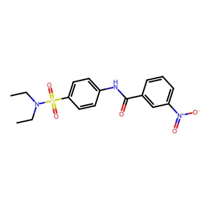 N-[4-(diethylsulfamoyl)phenyl]-3-nitrobenzamide structure