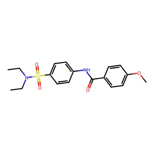 N-[4-(diethylsulfamoyl)phenyl]-4-methoxybenzamide structure