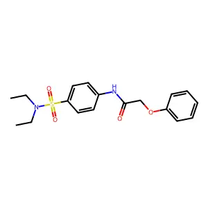 N-{4-[(diethylamino)sulfonyl]phenyl}-2-phenoxyacetamide structure
