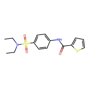 N-[4-(diethylsulfamoyl)phenyl]thiophene-2-carboxamide structure