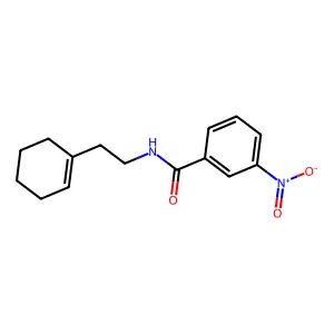 N-[2-(cyclohexen-1-yl)ethyl]-3-nitrobenzamide structure