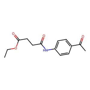 Ethyl 3-[(4-acetylphenyl)carbamoyl]propanoate structure