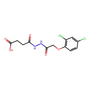 4-{2-[(2,4-Dichlorophenoxy)acetyl]hydrazino}-4-oxobutanoic acid structure