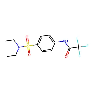 N-[4-(diethylsulfamoyl)phenyl]-2,2,2-trifluoroacetamide structure