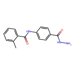 N-[4-(hydrazinocarbonyl)phenyl]-2-methylbenzamide structure