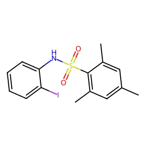 N-(2-iodophenyl)-2,4,6-trimethylbenzenesulfonamide structure