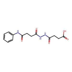 4-[2-(4-Anilino-4-oxobutanoyl)hydrazino]-4-oxobutanoic acid structure