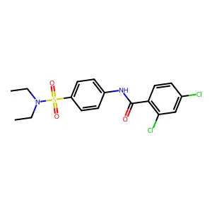 2,4-dichloro-N-[4-(diethylsulfamoyl)phenyl]benzamide structure