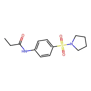 N-(4-吡咯烷-1-yl磺酰苯基)丙酰胺 structure
