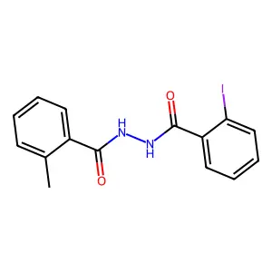 2-iodo-N'-(2-methylbenzoyl)benzohydrazide structure