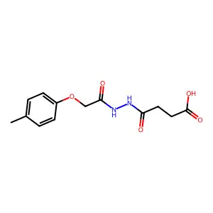4-{2-[(4-Methylphenoxy)acetyl]hydrazino}-4-oxobutanoic acid structure