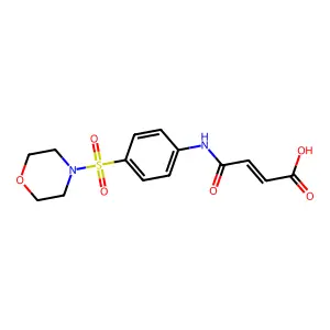 4-(4-Morpholin-4-ylsulfonylanilino)-4-oxobut-2-enoic acid structure