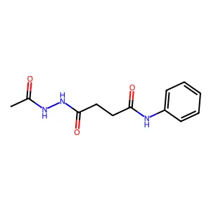 4-(2-acetylhydrazino)-4-oxo-N-phenylbutanamide structure