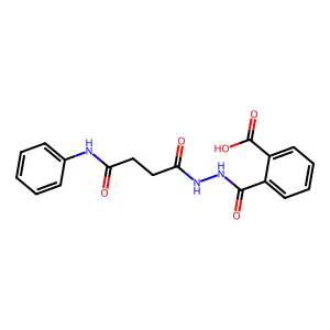 2-{[2-(4-Anilino-4-oxobutanoyl)hydrazino]carbonyl}benzoic acid structure