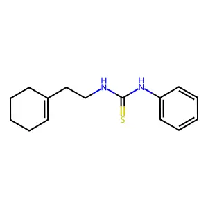 1-[2-(Cyclohexen-1-yl)ethyl]-3-phenylthiourea structure
