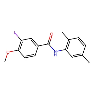N-(2,5-dimethylphenyl)-3-iodo-4-methoxybenzamide structure