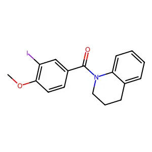 1-(3-Iodo-4-methoxybenzoyl)-1,2,3,4-tetrahydroquinoline structure