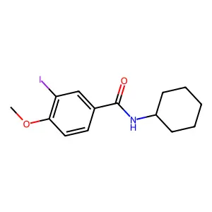N-cyclohexyl-3-iodo-4-methoxybenzamide structure