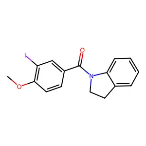 1-(3-Iodo-4-methoxybenzoyl)indoline structure